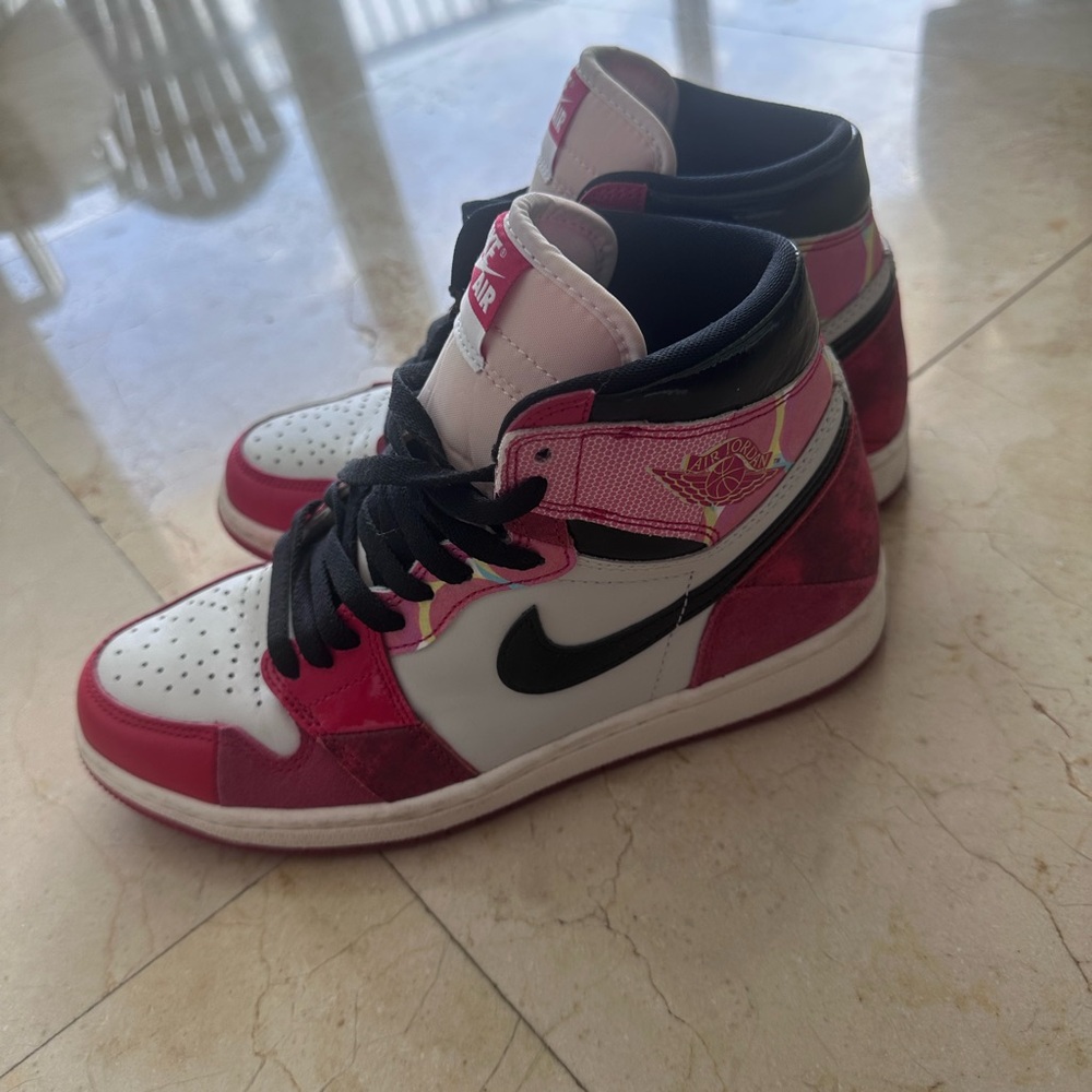 Nike Spider-Man air jordan 1 high tops men’s size 7.5
